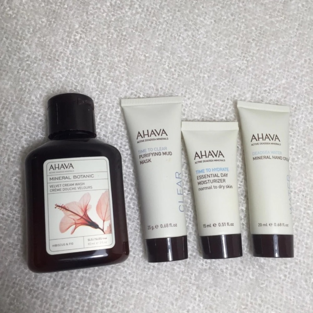 AHAVA Essentials Face and Body Travel Kit w/ Bag